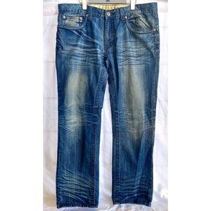 ADDICTED SOUL Motors Denim Jeans Mens Size 40 x 34 Straight Leg Pants EUC!